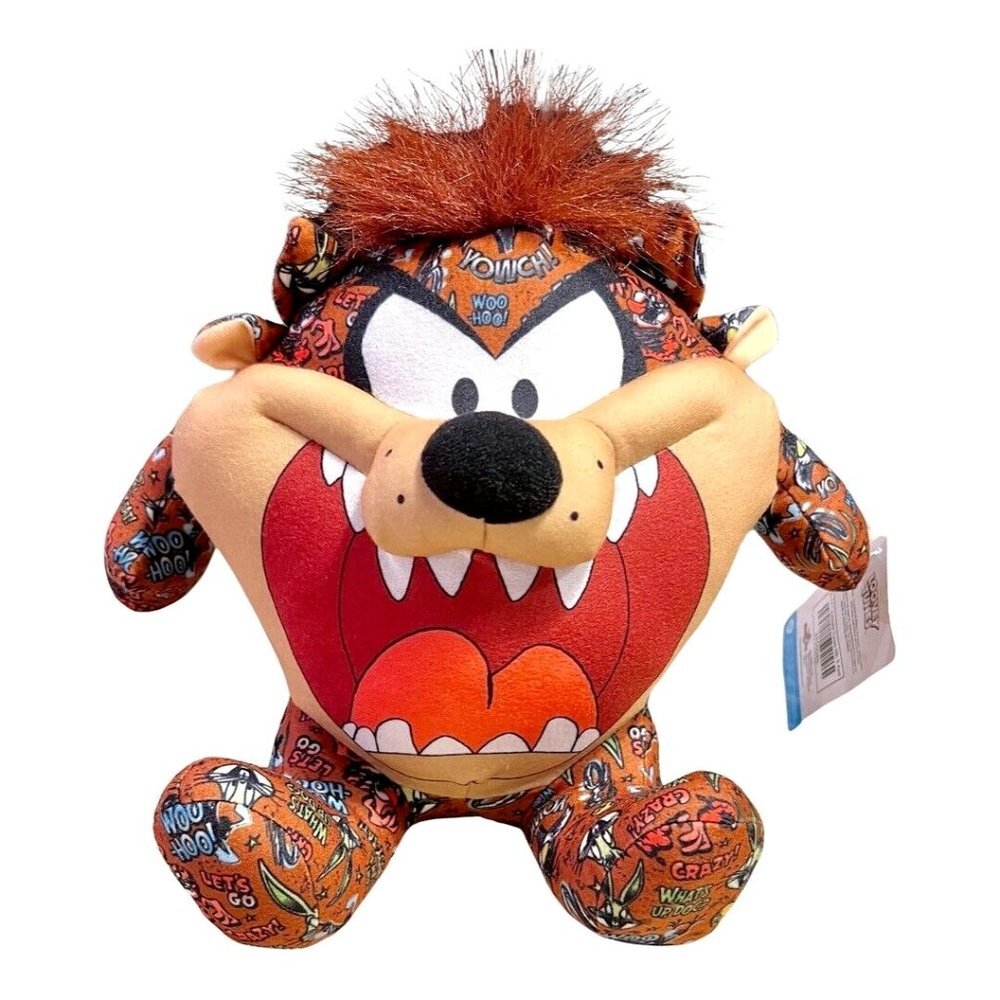 Tasmanian Devil‎ Sticker Bomb Looney Tunes Taz Plush With Tags Toy Factory 9"